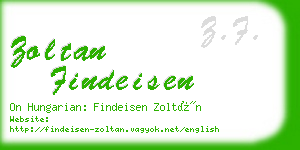 zoltan findeisen business card